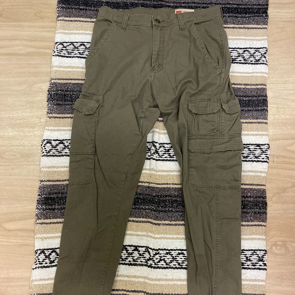 Wranglers Green Cargo Pants Utility Pants Unisex 30/32